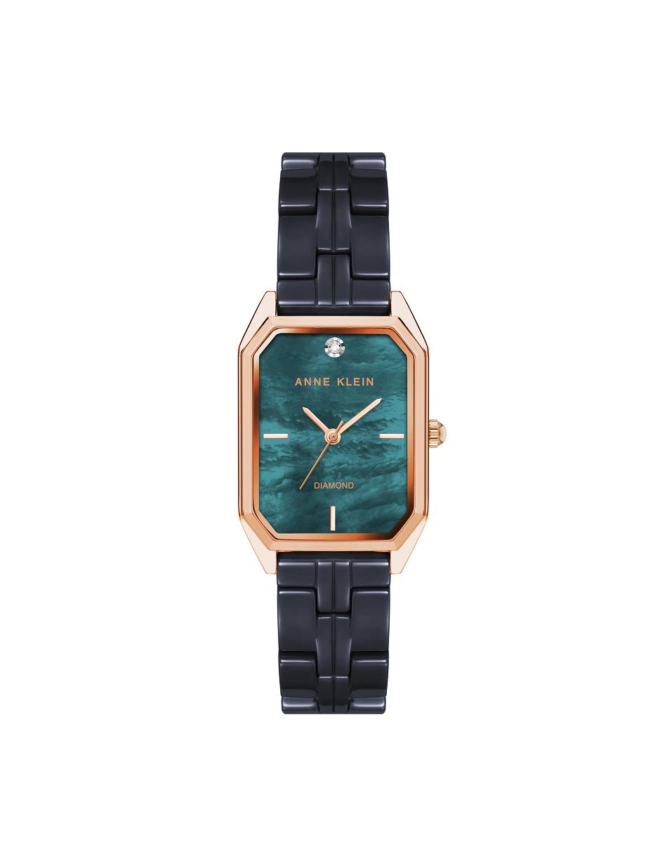 Céramique Anne Klein Octagonal Diamond Dial Watch   | MTJ-1140740